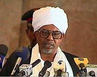 President Omar al-Bashir's office says peace efforts will continue