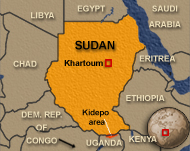 Garang's aircraft was last heardnear the Kenyan and Sudan borderGarang's aircraft was last heardnear the Kenyan and Sudan border