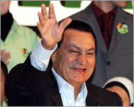 Hosni Mubarak's NDP has 73% of the parliamentary seats