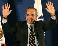 Conservative Felipe Calderoncelebrated and went on holiday