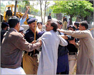 Survivors protested against delays in compensation (File)