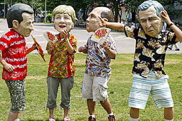 G8 leaders caricature