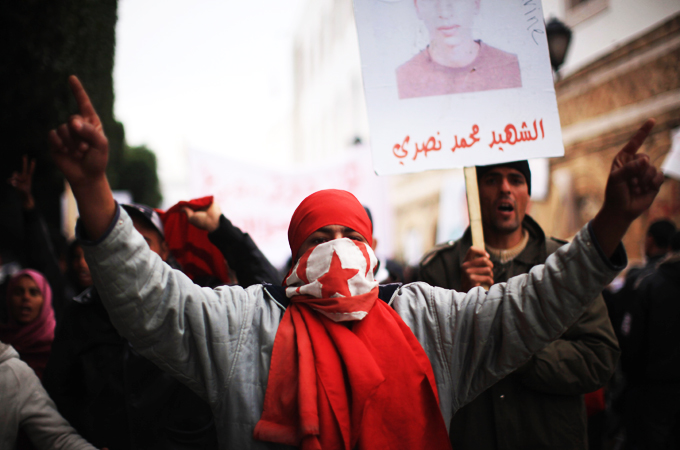Demonstrations Continue In Tunisia As Calls Come For Dissolution Of Ruling Party