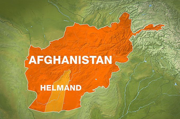 Helmand province map