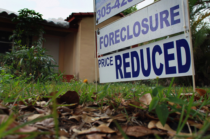 Foreclosure sign