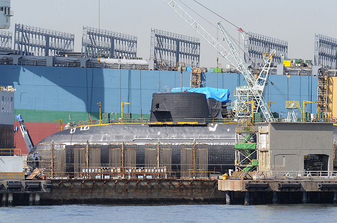 Japanese submarine at Mitsubishi Heavy Industries