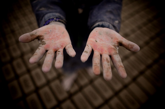 Two open, empty hands