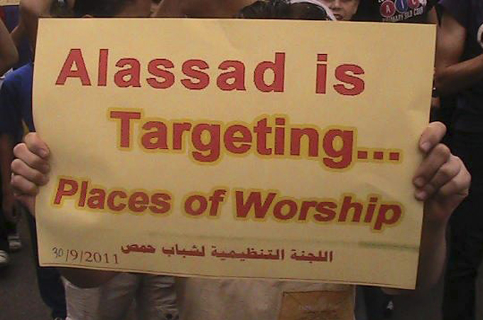 assad targets mosques syria