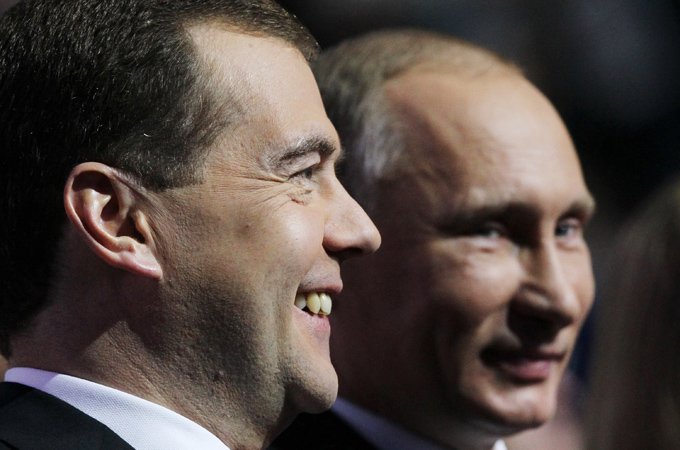 Putin and Medvedev