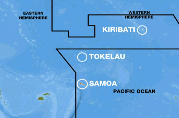 timeline Samoa Kiribati Tokelau