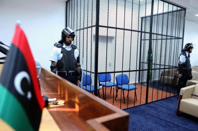 Opening of a new appeal courthouse in Tripoli, Libya,10 April 2012.