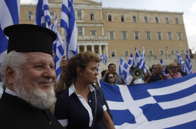 The Cafe: Greece Greek orthodox priest