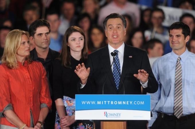 Republican presidential candidate Mitt Romney