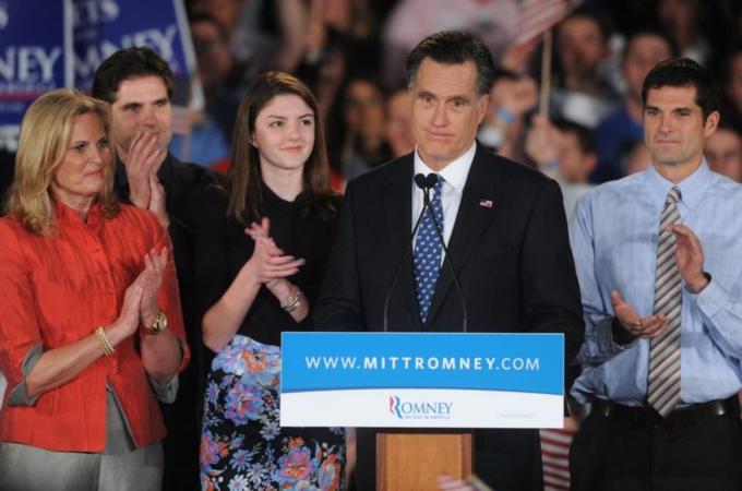 Republican presidential candidate Mitt Romney
