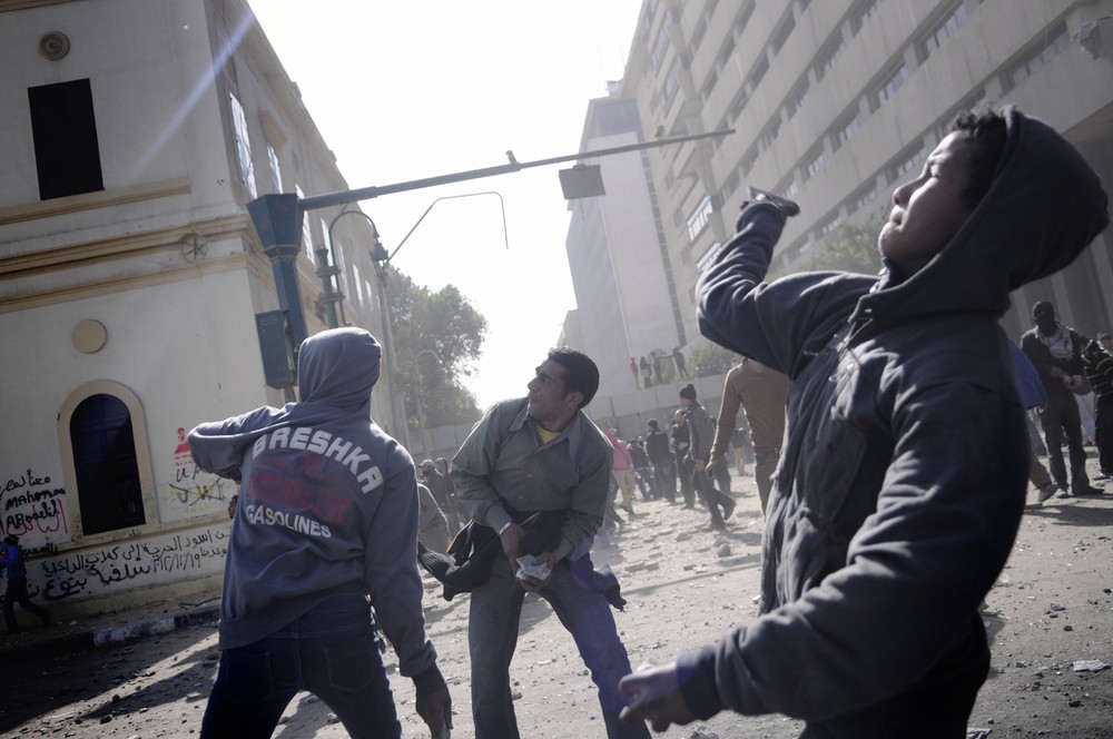 Clashes as Egyptians mark uprising