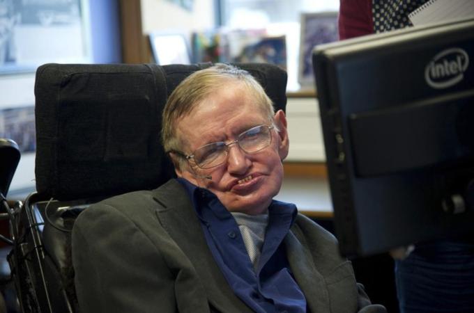 Ecuadorean Vice-President Lenin Moreno meets with British physicist Stephen Hawking