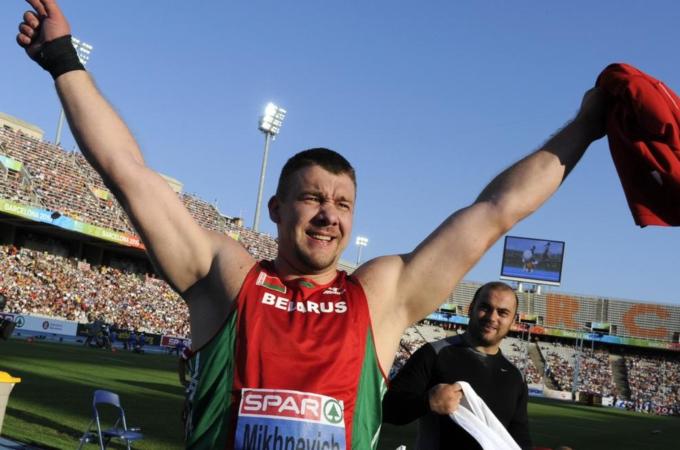 Bealrus'' Andrei Mikhnevich celebrates af