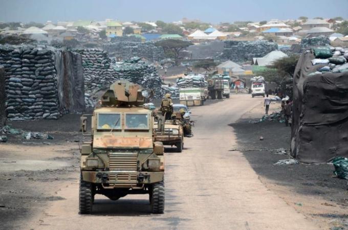 Kenyan forces moved into the Somali port city of Kismayo after al-Shabab fighters left in 2012 [AFP]