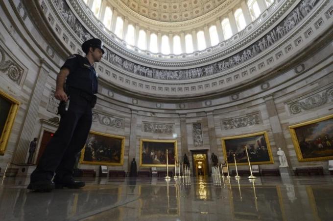 This is the first time the US government has shut-down since 1996 [EPA]