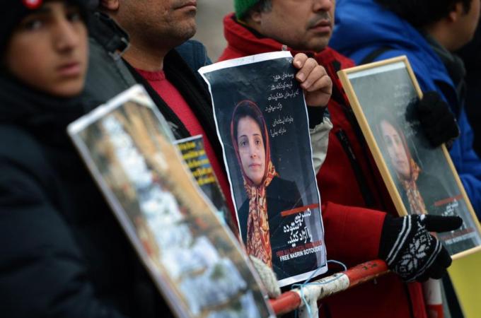 Human rights lawyer Nasrin Sotoudeh was recently released from prison in Iran [EPA]
