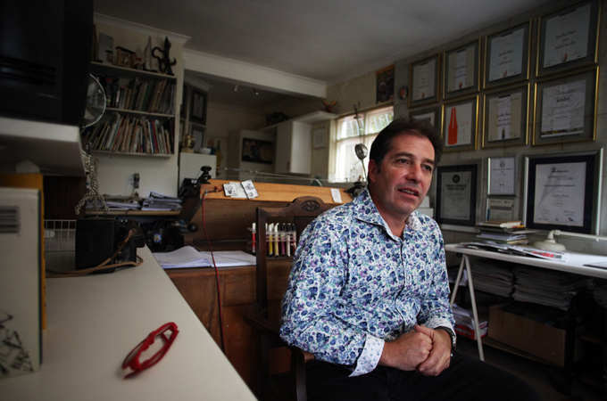 Jonathan Shapiro is South Africa's best-known political cartoonist [Matthew Cassel/Al Jazeera]