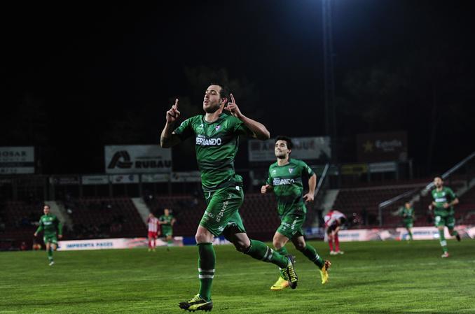 Could SD Eibar players be celebrating at Nou Camp next season? [GALLO/GETTY]