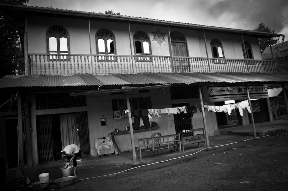 <p>A synagogue in the border town of Moreh in northeastern state of Manipur.</p>