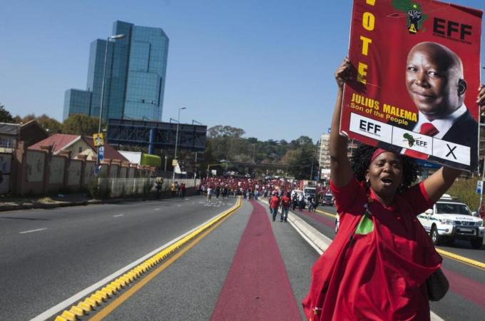 Julius Malema's populist discourse on economic redistribution may sound like music to the ears of some destitute African youth, writes Darracq [EPA]