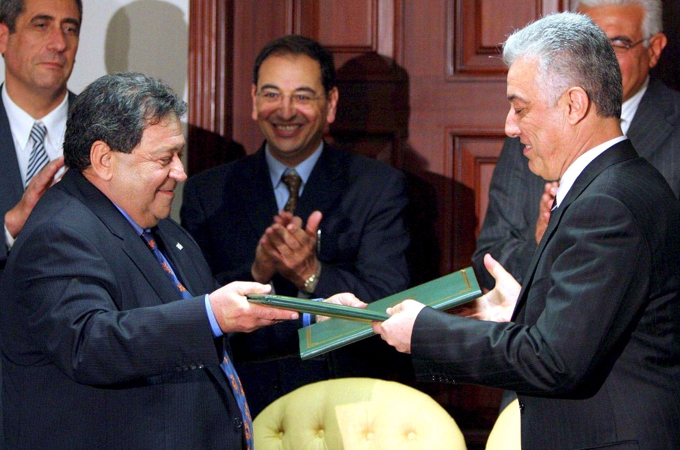 Egyptian and Israeli businessmen and government officials signed gas deals worth billions of dollars [File: EPA]