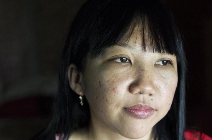 Erwiana Sulistyaningsih was named as one of Time magazine's 100 most influential people in the world [Getty Image]