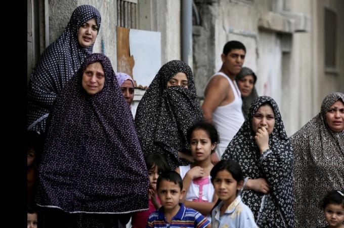 Over 300 people have been killed in Gaza so far, most of them civilians [AP]