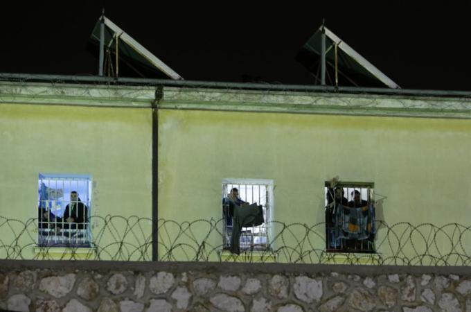 Thousands of prisoners in Greece went on hunger strike to protest new maximum security cells [AP]