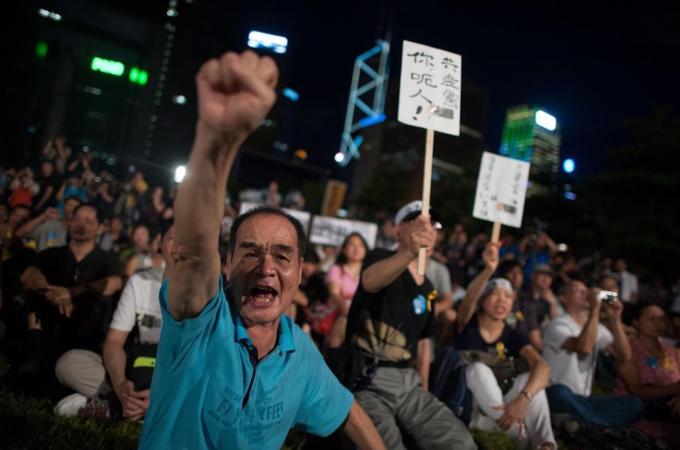 The Hong Kong pro-democracy camp is incensed, writes Banu [Getty Images]