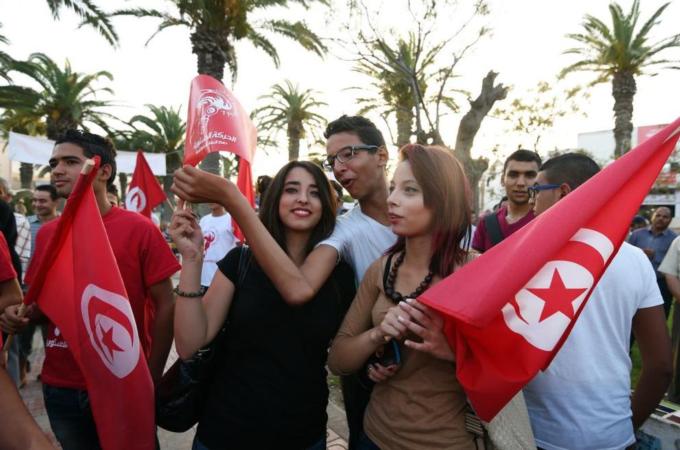 Both camps realise the importance of winning the hearts and minds of the country's youth, writes Sadiki [AFP]