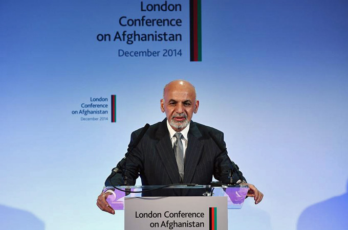 The London conference was President Ghani's first meeting in his current guise with the world community [Reuters]