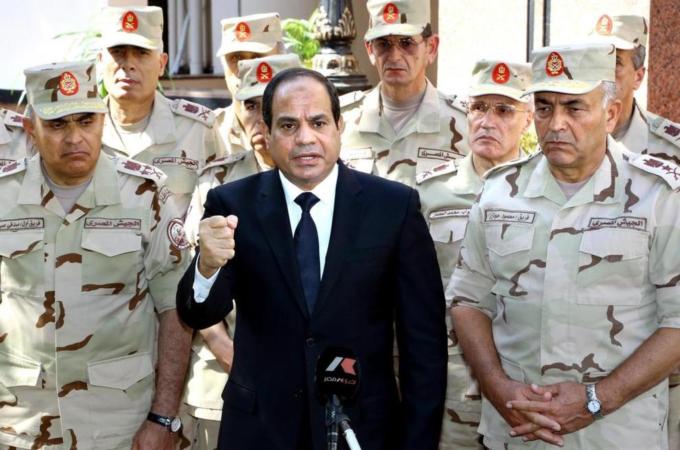 Under pressure from protesters, Mubarak and his sons were arrested and tried for corruption and conspiring to kill protesters, four years later the charges were dropped [EPA]