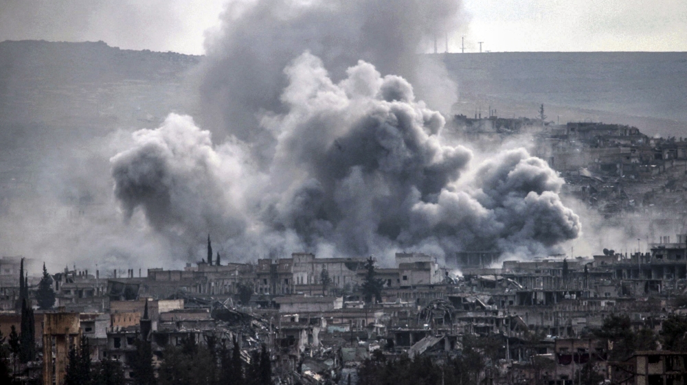 US-led coalition forces hit ISIL targets in Kobani
