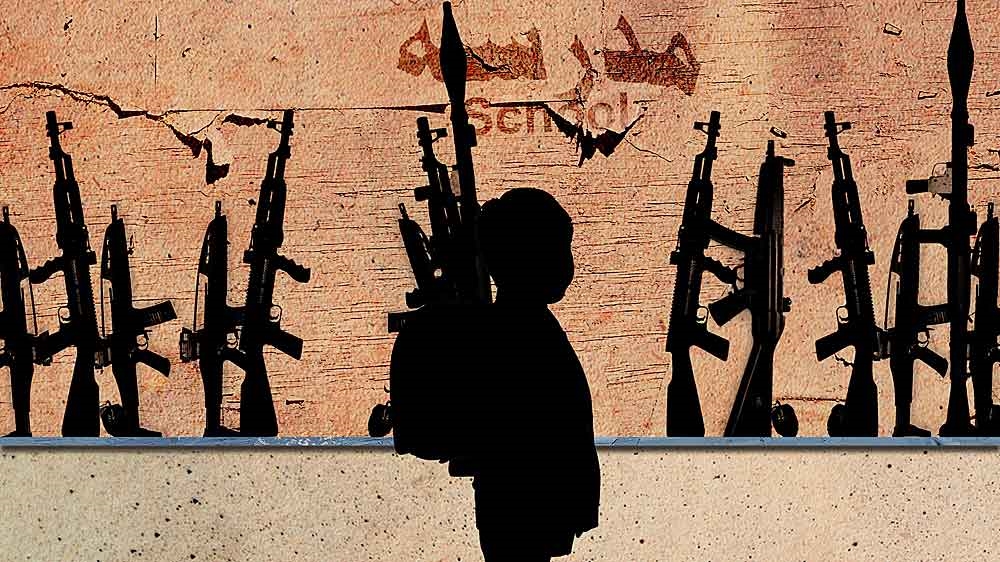 Back to school [Painting by Tammam Azzam]