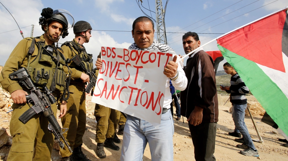 BDS Movement supporters rally near Armistice Agreement Line