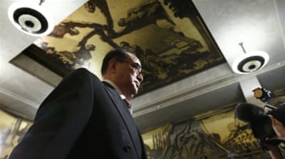 N Korea's foreign minister at the UN Conference on Disarmament in Geneva [Reuters] 