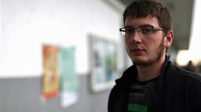 Student Activist Jean Russo [Rabii Kalboussi/Al Jazeera]