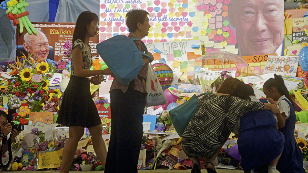 SINGAPORE MOURN LEE KUAN YEW