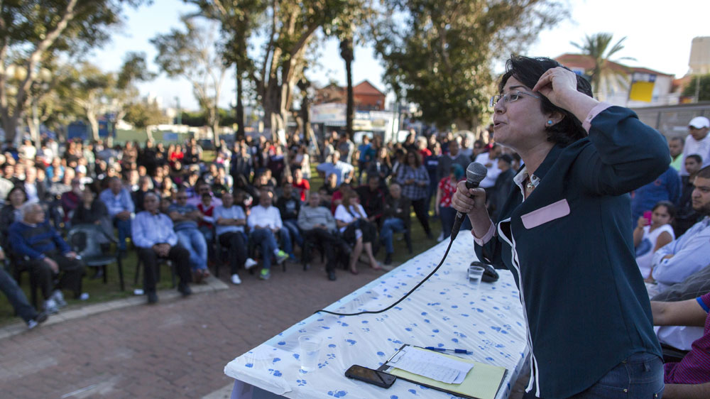 United Arab List campaign stop in Jaffa