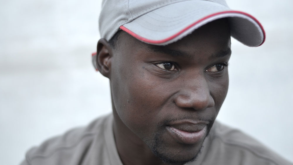 Many hundreds like Sam Bila have not earned an income in weeks [Azad Essa/Al Jazeera]