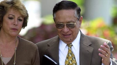 Retired Salvadoran General Jose Guillermo Garcia was found liable for the actions of the soldiers under his command [AP]