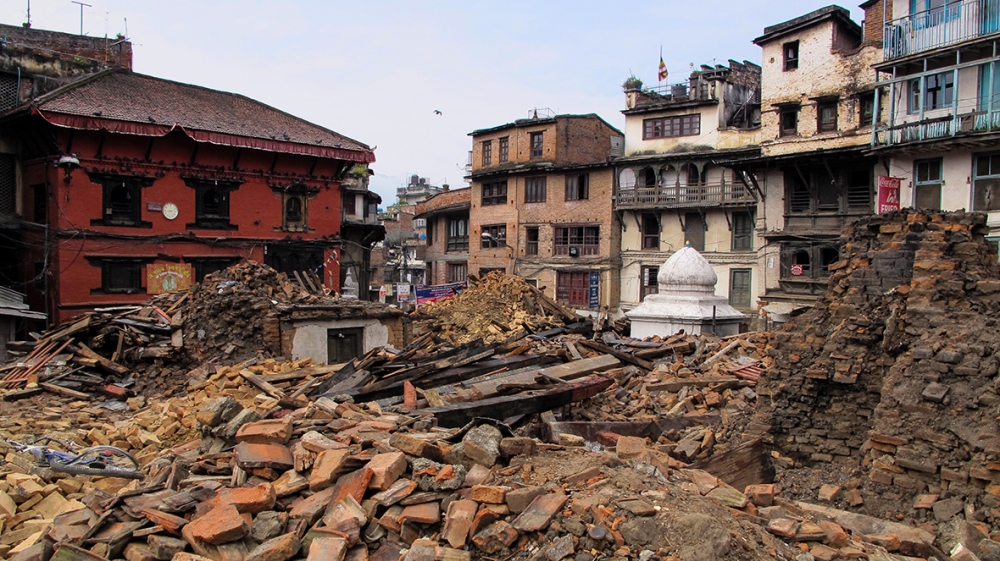  Temples in Kathmandu, Patan, and Bhaktapur were reduced to debris and rubble [Annette Ekin/Al Jazeera]