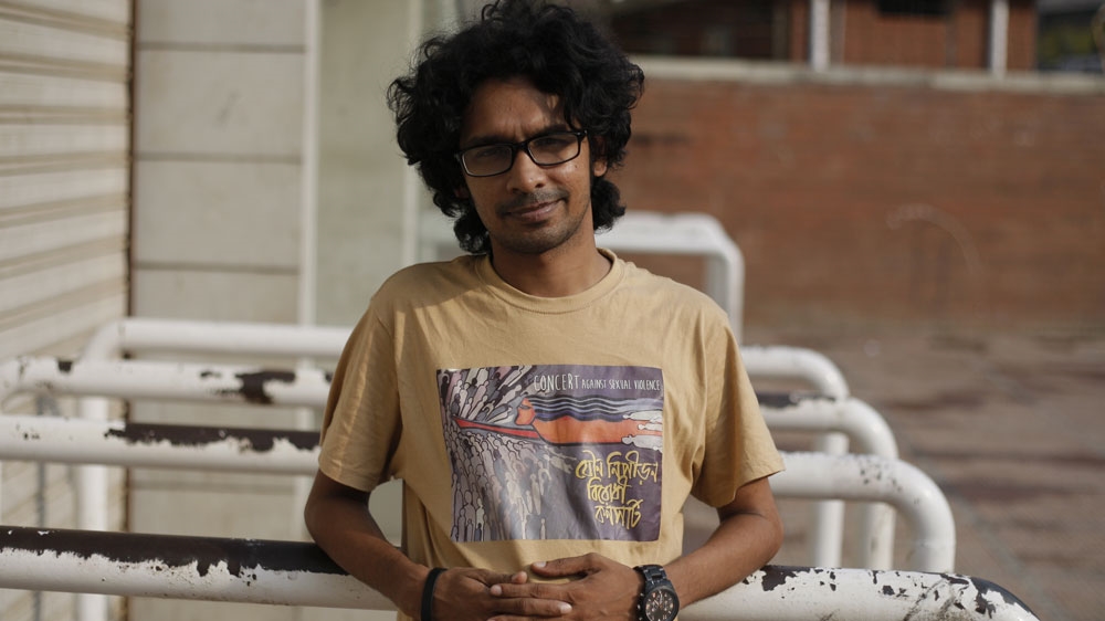 Bangladesh blogger Ananya Azad in Dhaka [Mahmud Hossain Opu / Al Jazeera]