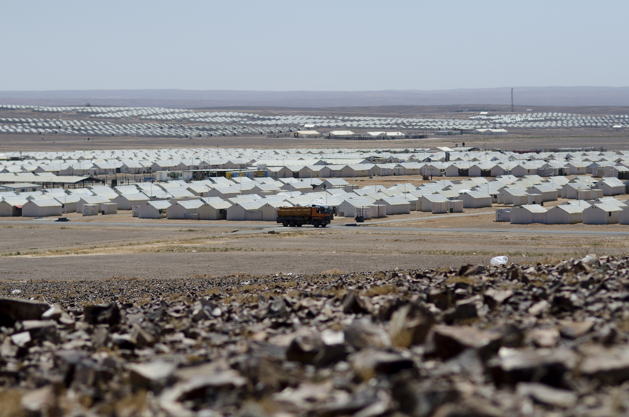 Azraq Refugee Camp for Syrians in Jordan/DO NOT USE/RESTRICTED