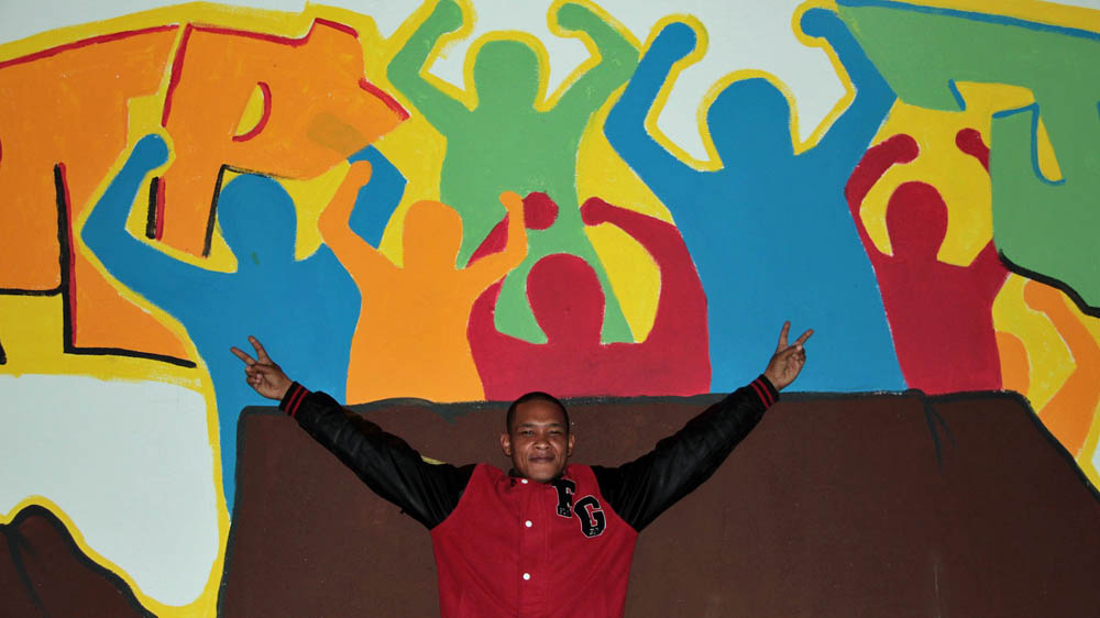 Tathir Kelly during his six-week programme at Camp Joy, Ceasefire's rehabilitation centre [Dariusz Dziewanski/Al Jazeera]