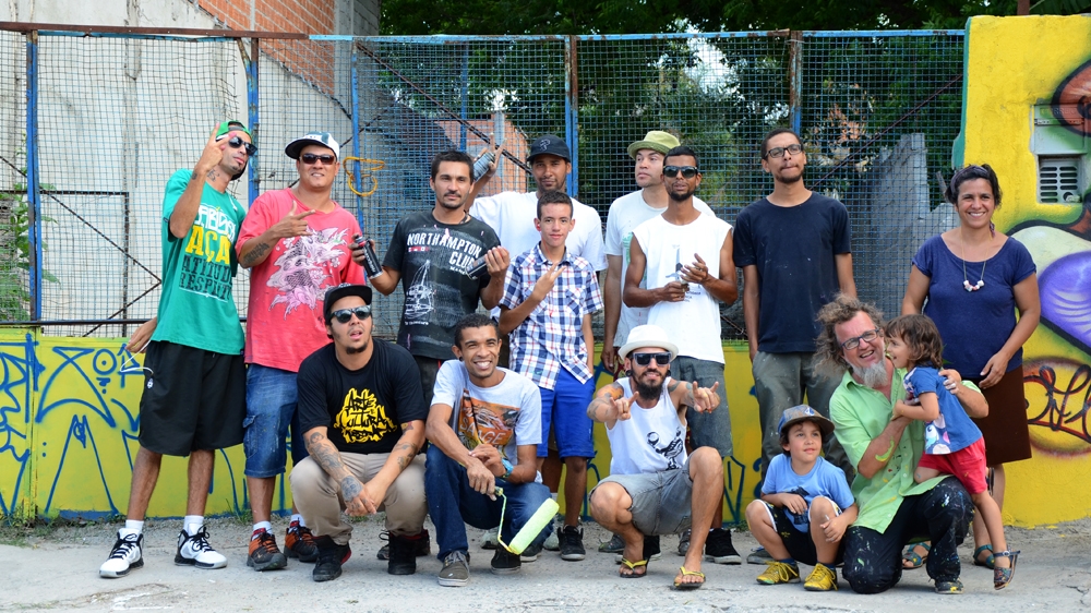  Julio Docjar, a street artist from Sao Paulo, is using his art as an instrument for social change [Al Jazeera] 